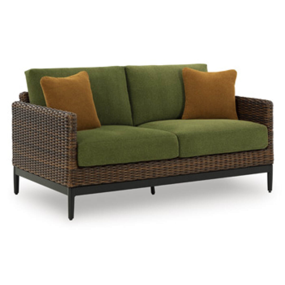 009b1e0fe037163be4c419f511435874 Horizon Hall Outdoor Loveseat with Cushion - Image 1