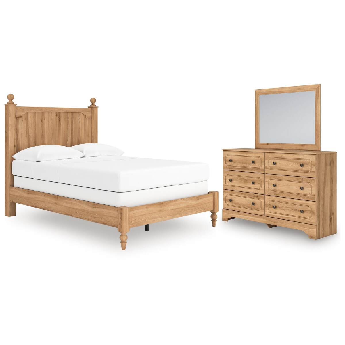 00a0a89f5315c745469328a4b312aa07 Aleaport Full Panel Bed, Dresser and Mirror - Image 1