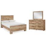 Hyanna Full Panel Bed, Dresser and Mirror
