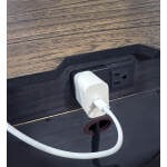 Modern Loft 2 Drawer Nightstand W/ Power IML-450-GRY-1 IML-450-GRY-1 - Image 4