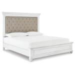 Kanwyn Queen Upholstered Panel Bed, Dresser, Mirror, and Nightstand - Image 6