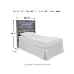 Baystorm Twin Panel Bed Headboard, Dresser, Mirror and Nightstand - Image 7