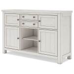 Robbinsdale Counter Height Dining Table, 2 Barstools, Bench and Server - Image 25