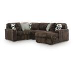 Midnight-Madness 4-Piece Sectional with Chaise