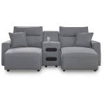 Modmax II 3-Piece Power Reclining Sectional with Chaise and Audio Console