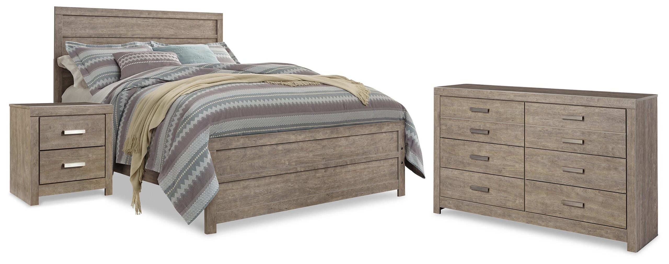 034243d57d9f2410c961e6a569b4aa8a Culverbach Queen Panel Bed, Dresser and Nightstand - Image 1