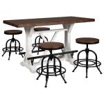 Valebeck Counter Height Dining Table and 4 Barstools - Image 2