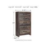 Drystan King Bookcase Storage Bed, Dresser, Mirror, Chest and 2 Nightstands - Image 14
