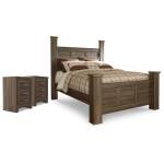 Juararo Queen Poster Bed, and 2 Nightstands - Image 2