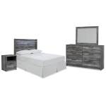 Baystorm Full Panel Bed Headboard, Dresser, Mirror and Nightstand