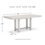 Robbinsdale Counter Height Extension Dining Table, 6 Barstools and Bench - Image 18