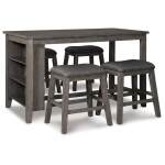 Caitbrook Counter Height Dining Table and 4 Barstools
