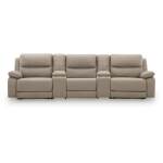 Narwhal Place 5-Piece Reclining Sectional with Storage Consoles
