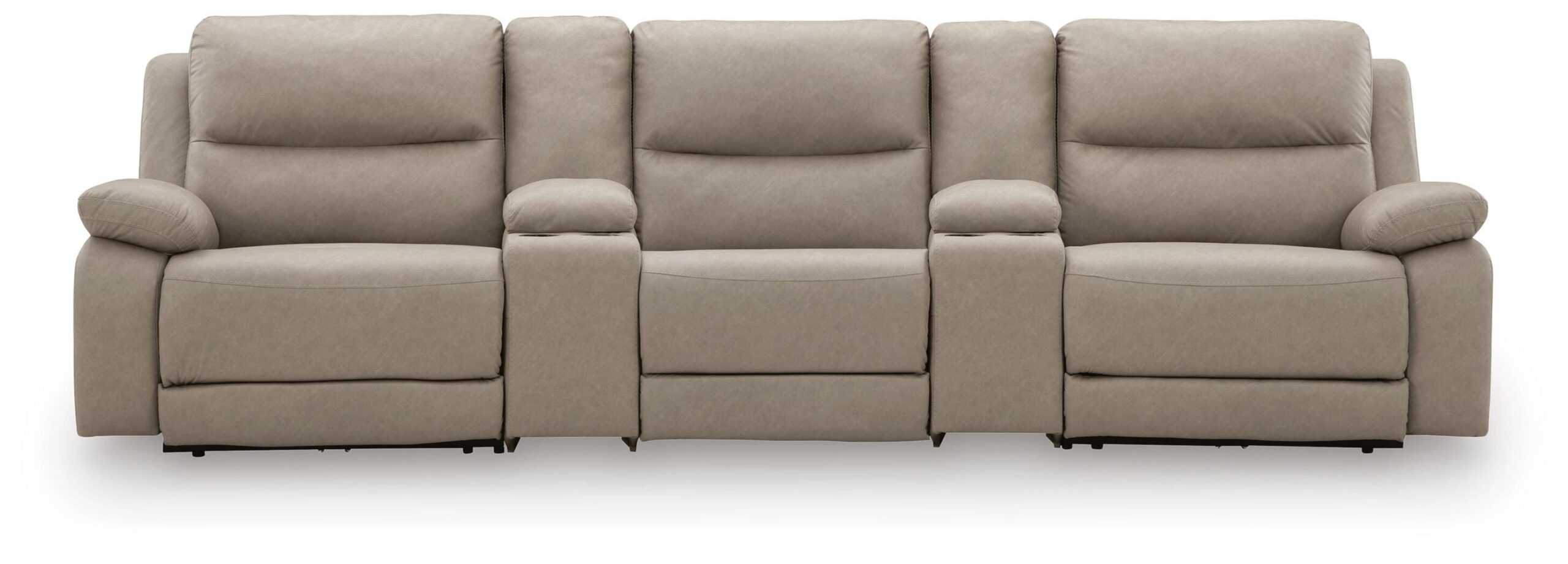 078d602733d0be11bfe2befa6962f457 Narwhal Place 5-Piece Reclining Sectional with Storage Consoles - Image 1