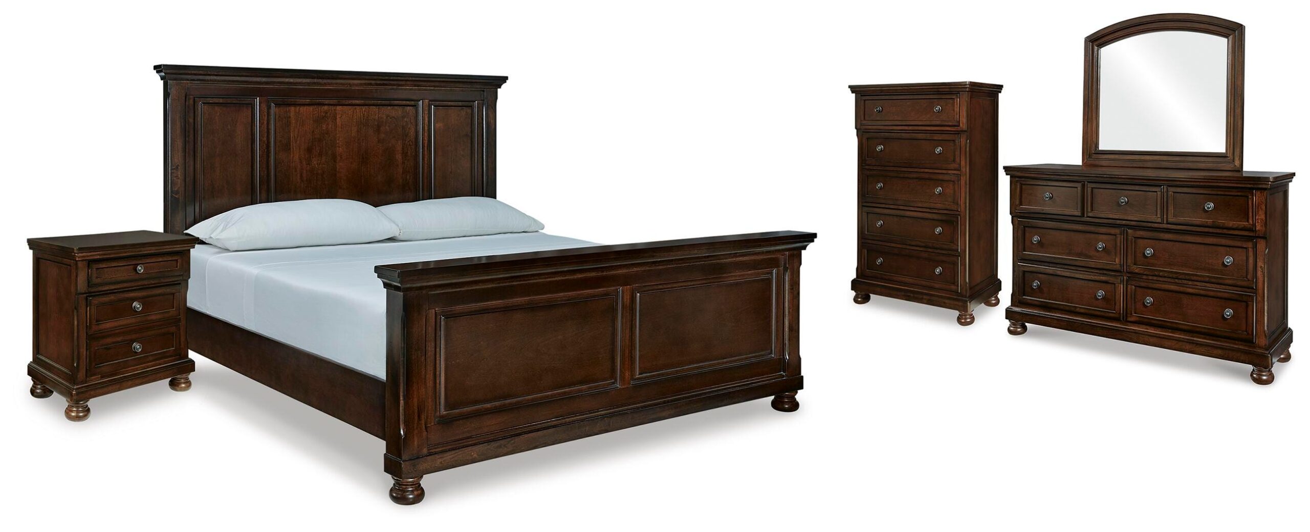0790639588cdbf79965444eeaf31e3da Porter King Panel Bed, Dresser, Mirror, Chest and Nightstand - Image 1