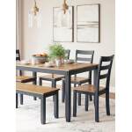Gesthaven Dining Table with 4 Chairs and Bench (Set of 6) - Image 5