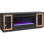 Chelsea 82" Fireplace Console W/ 42" Insert MSS1960NWT-BLK - Image 7