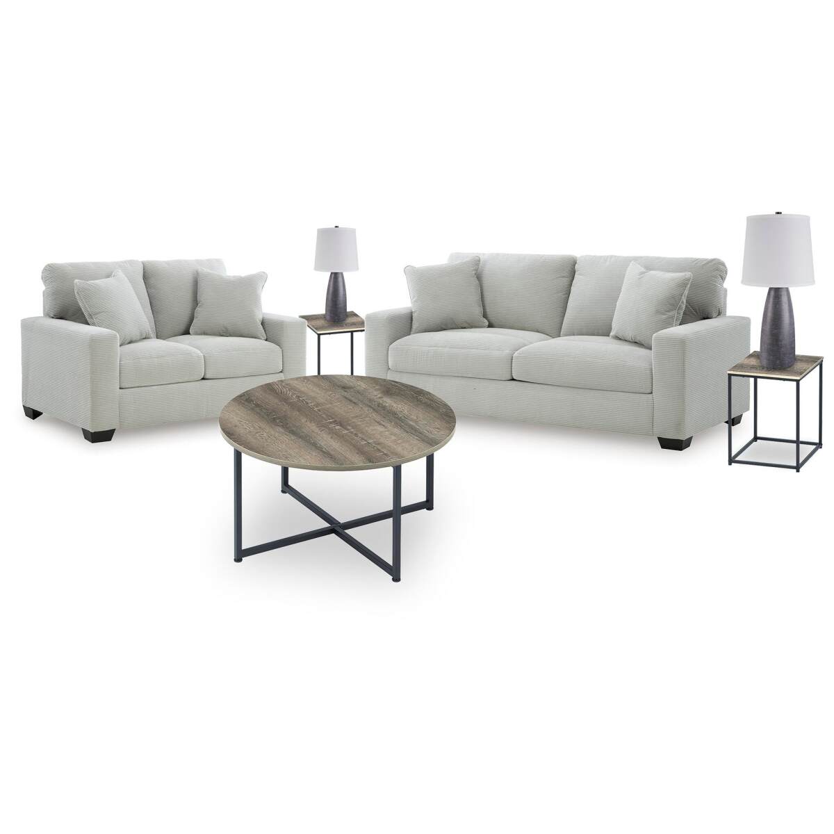 08b5dac72047773534c2b318ce8ed1c3 Greenbriar Sofa, Loveseat, Occasional Tables and Lamps - Image 1