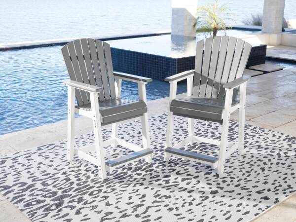Transville Outdoor Counter Height Bar Stool (Set of 2) - Image 3