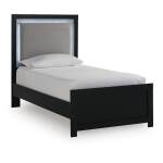 Maeling Twin Upholstered Panel Bed
