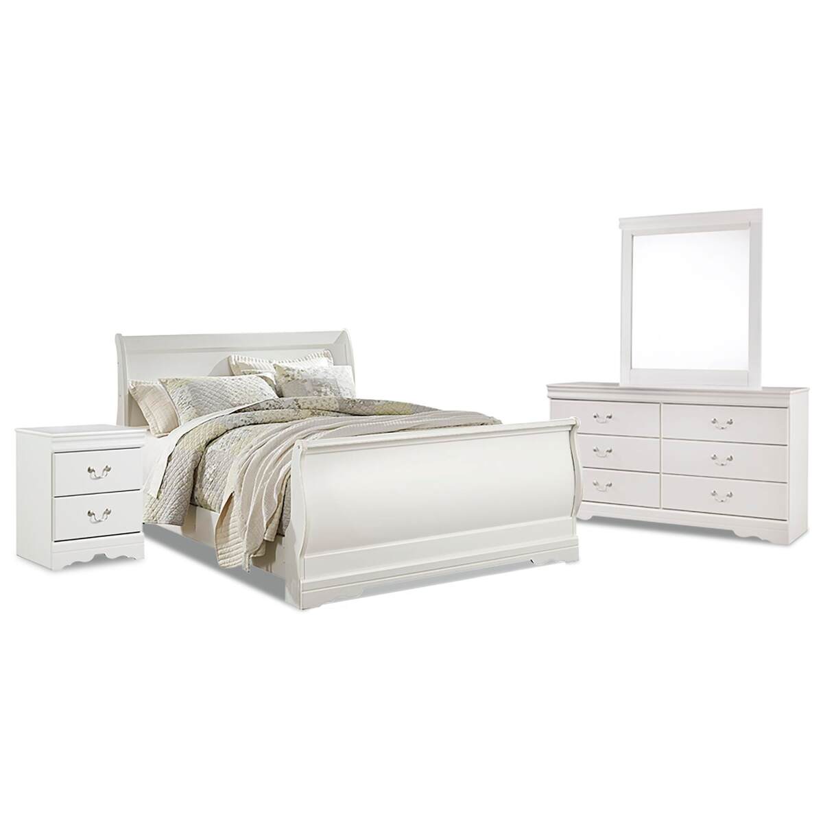 09aa4b8553e6df95133febad925d5930 Anarasia Queen Sleigh Bed, Dresser, Mirror and Nightstand - Image 1