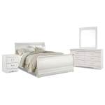Anarasia Queen Sleigh Bed, Dresser, Mirror and Nightstand