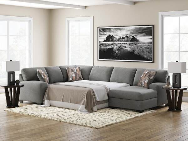 Clarington 3-Piece Sleeper Sectional with Chaise - Image 4