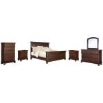 Porter Queen Panel Bed, Dresser, Mirror, Chest and 2 Nightstands - Image 2