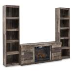 Derekson 3-Piece Entertainment Center with Electric Fireplace