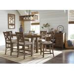 Moriville Counter Height Extension Table and 8 Barstools - Image 6