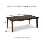 Haddigan Dining Table with 4 Chairs and Bench - Image 8