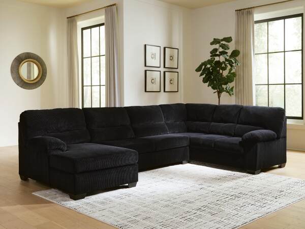 SimpleJoy 3-Piece Sectional with Chaise - Image 3