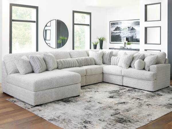 Cuddle Plush 6-Piece Sectional with Chaise - Image 3