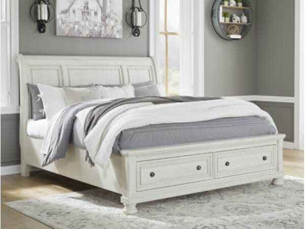 Robbinsdale California King Sleigh Bed with Storage