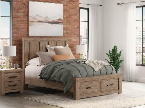 Oliandon Queen Panel Storage Bed - Image 3