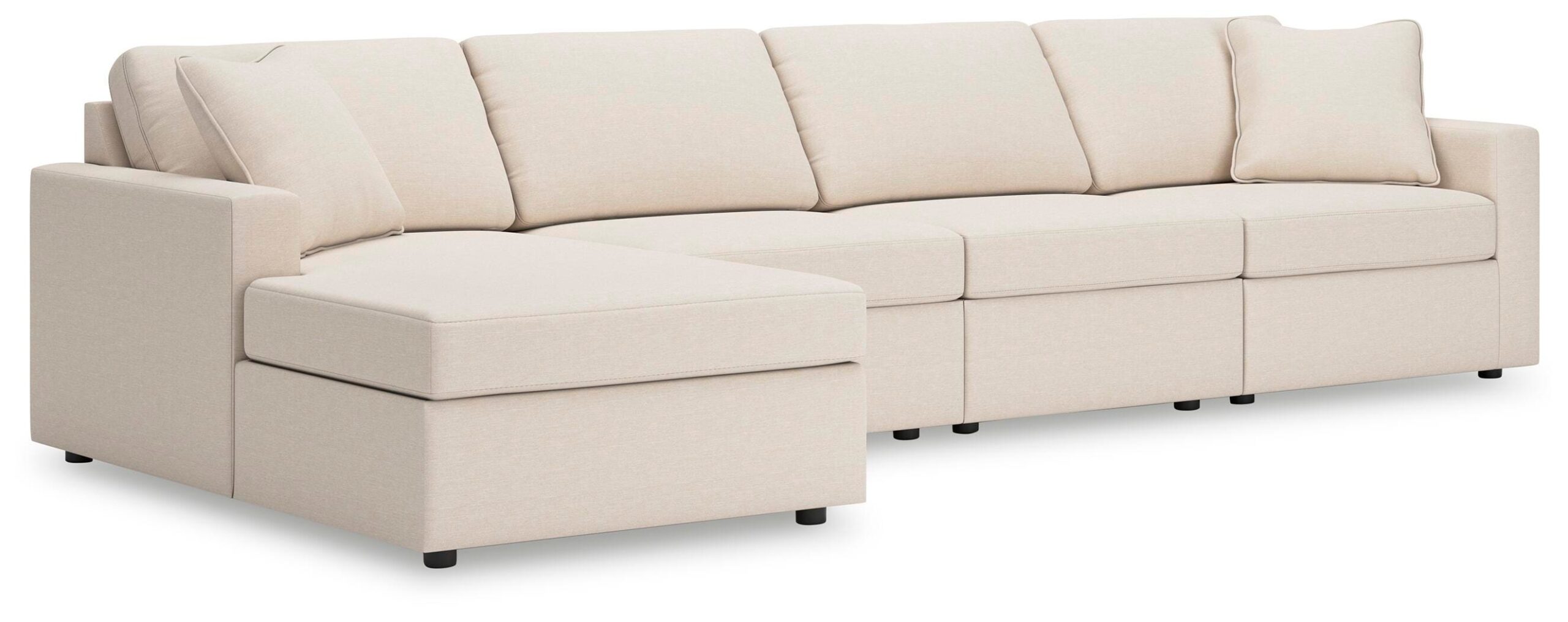 0d85b2109d44690cbf8752b34537961e Modmax 4-Piece Sectional with Chaise - Image 1