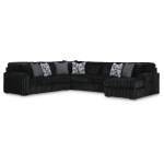Midnight-Madness 4-Piece Sectional with Chaise