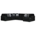 Midnight-Madness 4-Piece Sectional with Chaise