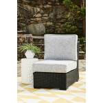 Beachcroft Outdoor Armless Chair with Cushion - Image 3