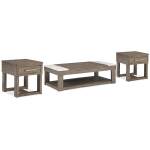 Loyaska Lift-top Coffee Table and 2 End Tables