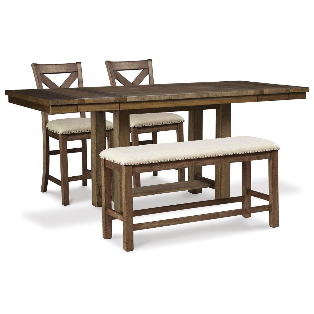 0df7a6d50e8320dd6f89136224645812 Moriville Counter Height Dining Table and 2 Barstools and Bench - Image 1
