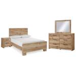 Hyanna Full Panel Bed, Dresser, Mirror and Nightstand