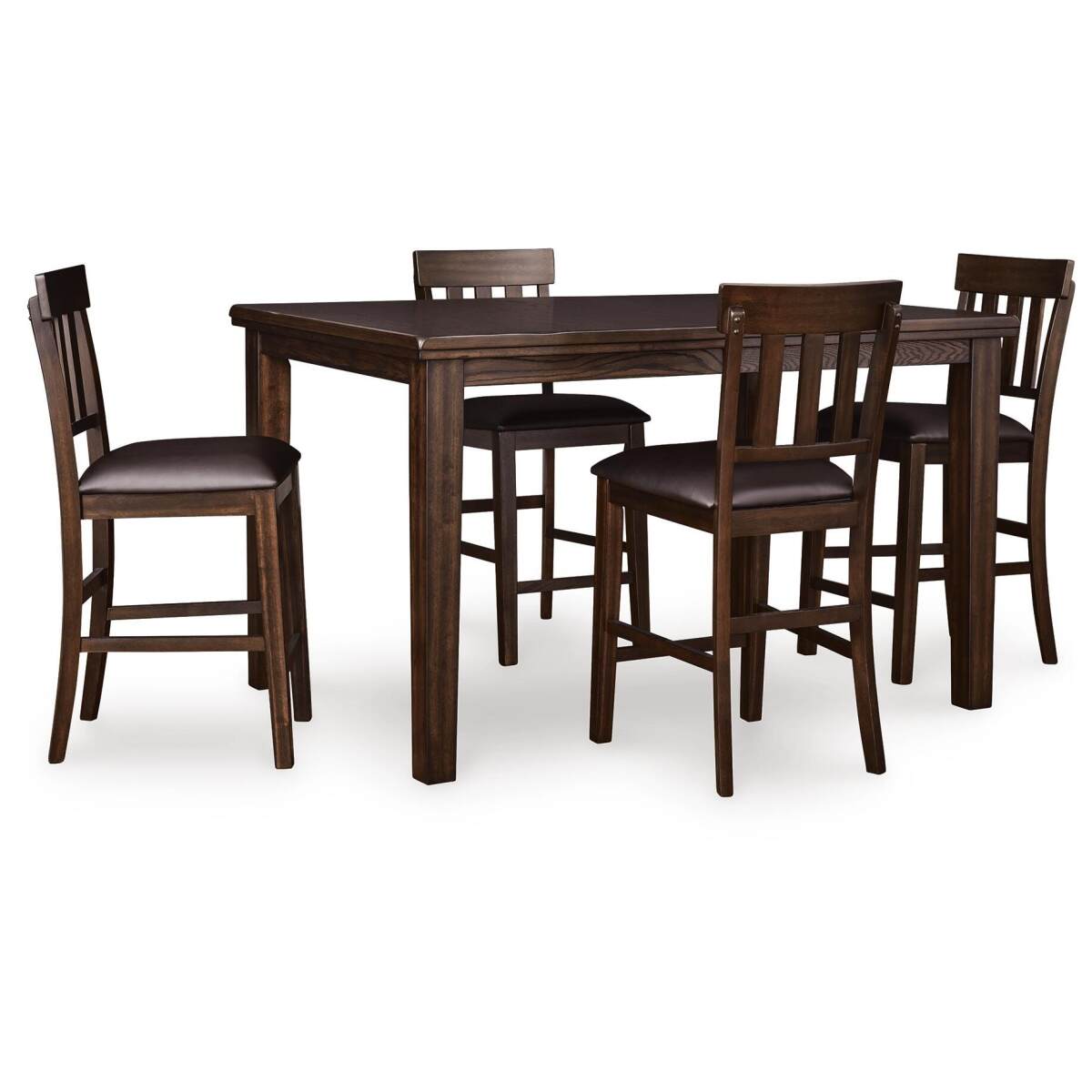 0e3f295731bd9e44276ad2722d271f6f Haddigan Counter Height Dining Table and 4 Barstools - Image 1