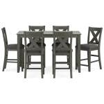 Caitbrook Counter Height Dining Table and Bar Stools (Set of 7) - Image 5
