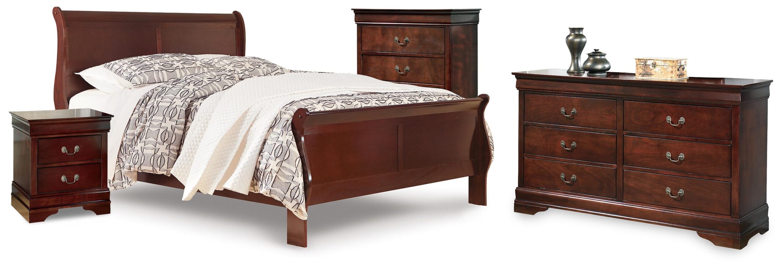 0eac0abf2a4e79dc023b1f9adec9c25c Alisdair Queen Sleigh Bed, Dresser, Chest and Nightstand - Image 1