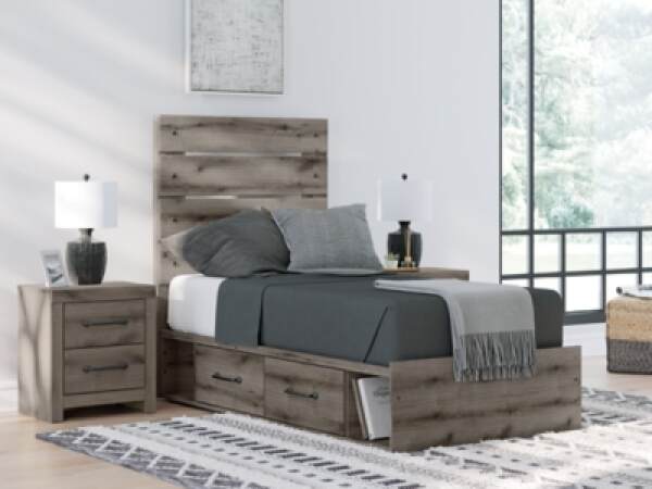 Graystorm Twin Panel Storage Bed - Image 3