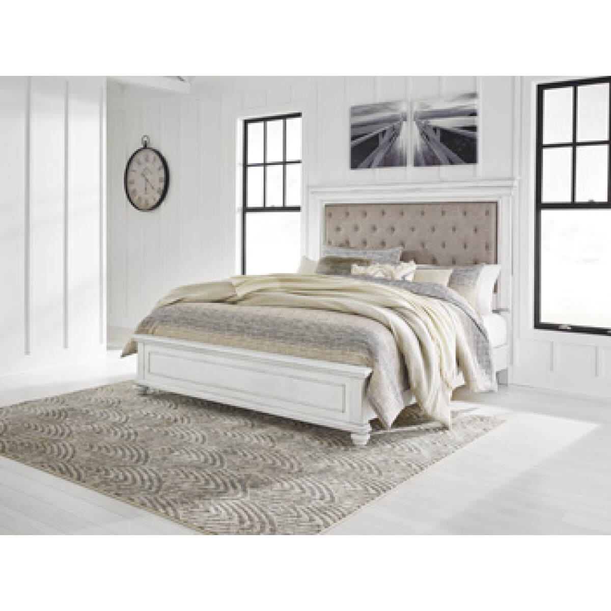 0f091d0430f70bdb51100a7e9f32c82a Kanwyn Queen Upholstered Panel Headboard - Image 1
