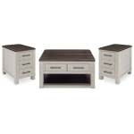 Darborn Lift-top Coffee Table and 2 Chairside End Tables