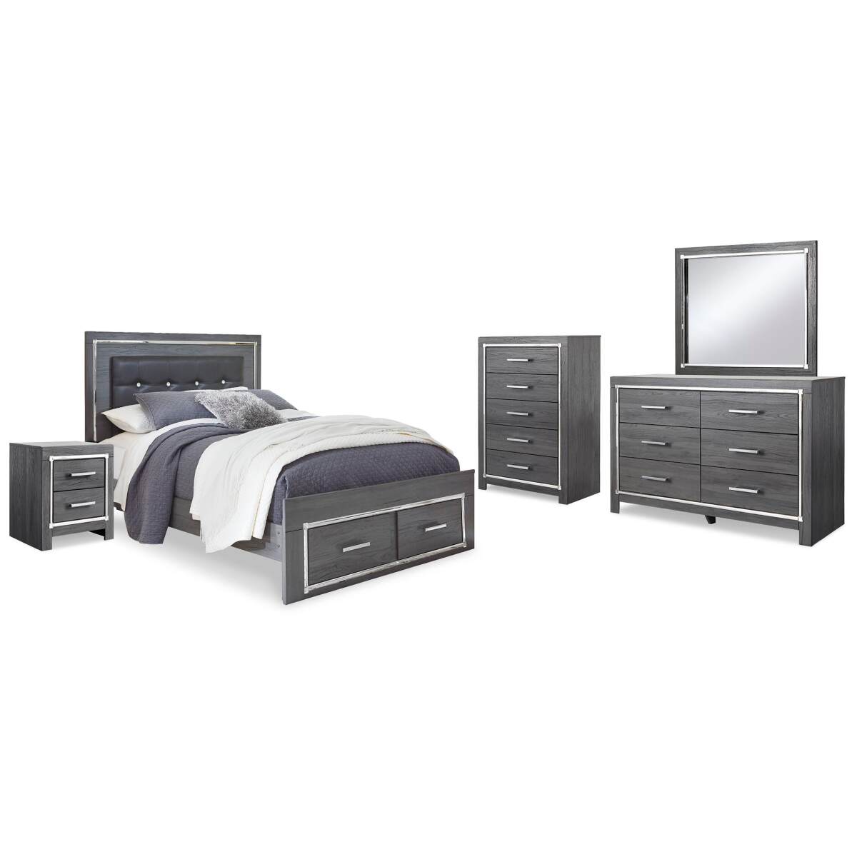 0ff091bb46647f4dd19e39da2540e0d4 Lodanna Queen Panel Storage Bed, Dresser, Mirror, Chest and Nightstand - Image 1