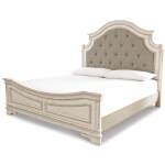 Realyn King Bed with Mirrored Dresser and Nightstand - Image 3